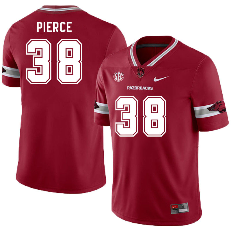 Men #38 Anton Pierce Arkansas Razorback College Football Jerseys Stitched Sale-Alternate Cardinal